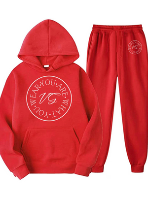 VG Stamp Hooded Jogger Set