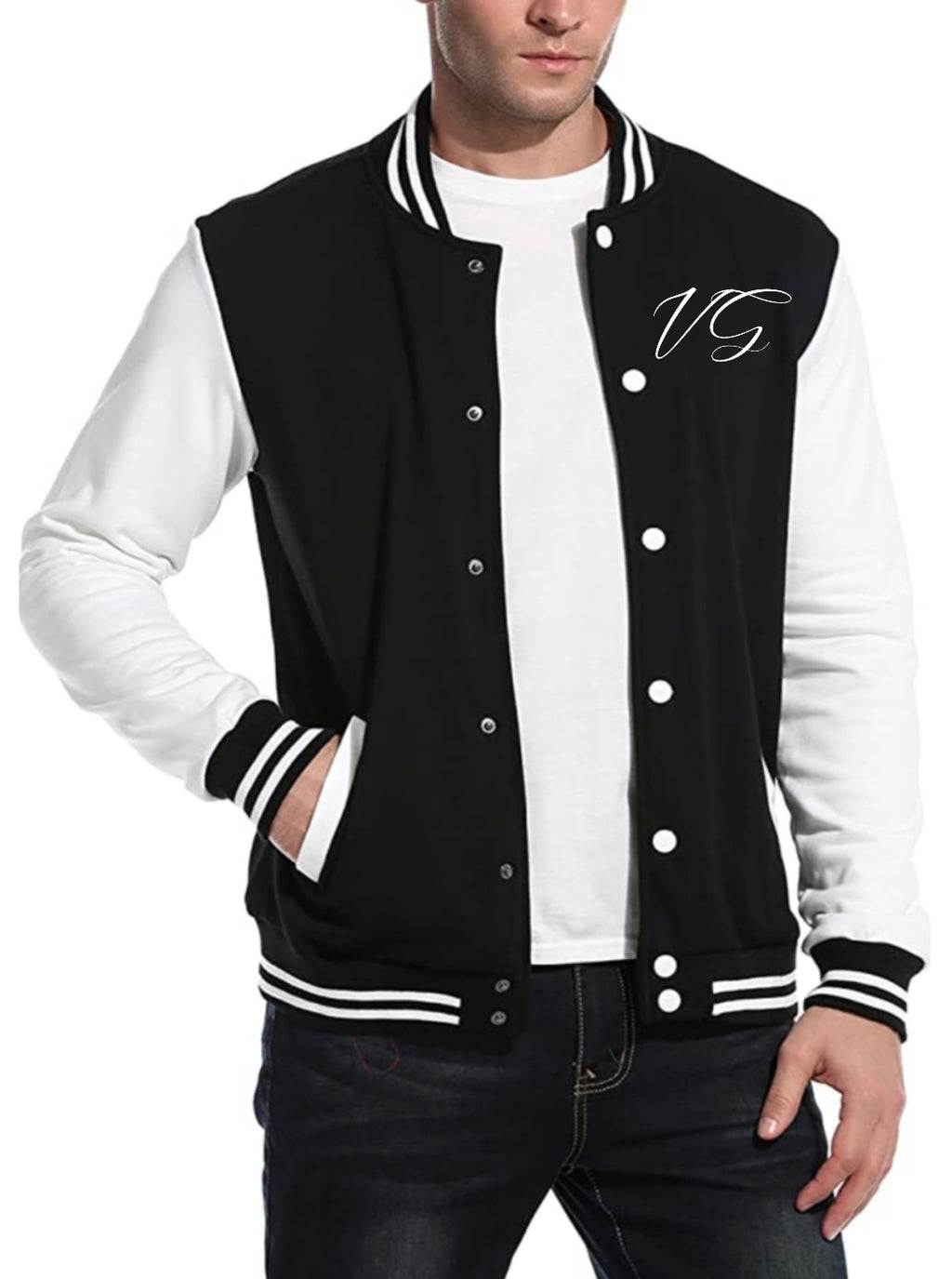 Rich. Wealthy. Healthy. Varsity Jacket